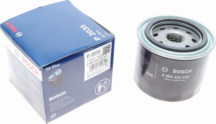 BOSCH 0 986 452 035 - Маслен филтър vvparts.bg