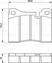 BOSCH 0 986 464 372 - Комплект спирачно феродо, дискови спирачки vvparts.bg