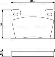 BOSCH 0 986 465 610 - Комплект спирачно феродо, дискови спирачки vvparts.bg