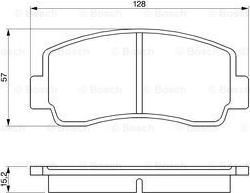 BOSCH 0 986 465 111 - Комплект спирачно феродо, дискови спирачки vvparts.bg