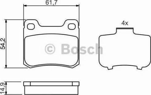 Remsa 15710 - Комплект спирачно феродо, дискови спирачки vvparts.bg