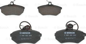 BOSCH 0 986 460 948 - Комплект спирачно феродо, дискови спирачки vvparts.bg