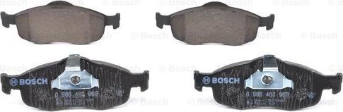 BOSCH 0 986 460 969 - Комплект спирачно феродо, дискови спирачки vvparts.bg