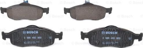 BOSCH 0 986 460 969 - Комплект спирачно феродо, дискови спирачки vvparts.bg