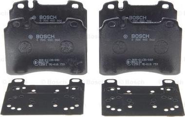 BOSCH 0 986 460 966 - Комплект спирачно феродо, дискови спирачки vvparts.bg