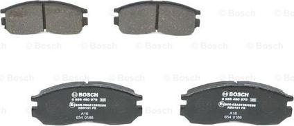 BOSCH 0 986 460 979 - Комплект спирачно феродо, дискови спирачки vvparts.bg