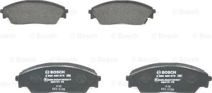 BOSCH 0 986 460 972 - Комплект спирачно феродо, дискови спирачки vvparts.bg