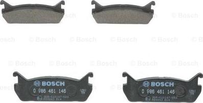 BOSCH 0 986 461 146 - Комплект спирачно феродо, дискови спирачки vvparts.bg