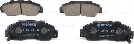 BOSCH 0 986 461 142 - Комплект спирачно феродо, дискови спирачки vvparts.bg