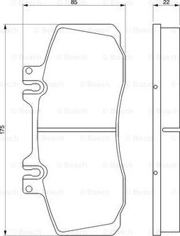 BOSCH 0 986 468 350 - Комплект спирачно феродо, дискови спирачки vvparts.bg