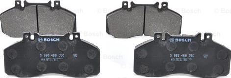 BOSCH 0 986 468 350 - Комплект спирачно феродо, дискови спирачки vvparts.bg