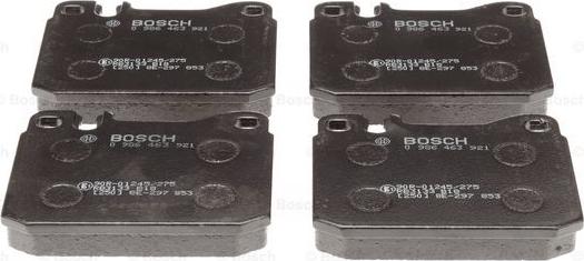 BOSCH 0 986 463 921 - Комплект спирачно феродо, дискови спирачки vvparts.bg