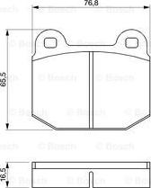 BOSCH 0 986 463 232 - Комплект спирачно феродо, дискови спирачки vvparts.bg