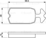 BOSCH 0 986 462 072 - Комплект спирачно феродо, дискови спирачки vvparts.bg