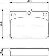 BOSCH 0 986 467 031 - Комплект спирачно феродо, дискови спирачки vvparts.bg