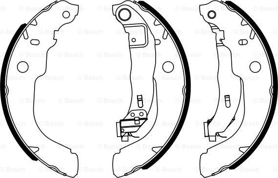 BOSCH 0 986 487 960 - Комплект спирачна челюст vvparts.bg