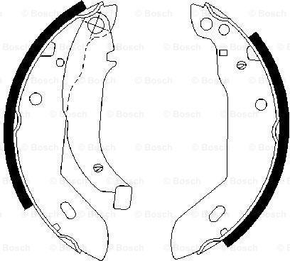 BOSCH 0 986 487 533 - Комплект спирачна челюст vvparts.bg