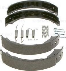 BOSCH 0 986 487 579 - Комплект спирачна челюст, ръчна спирачка vvparts.bg