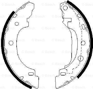 BOSCH 0 986 487 570 - Комплект спирачна челюст vvparts.bg