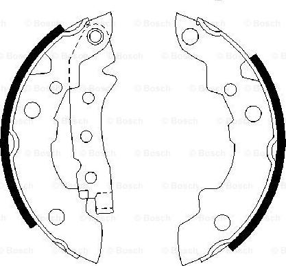 BOSCH 0 986 487 081 - Комплект спирачна челюст vvparts.bg