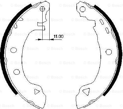 BOSCH 0 986 487 295 - Комплект спирачна челюст vvparts.bg