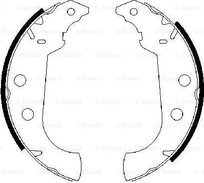 BOSCH 0 986 487 243 - Комплект спирачна челюст vvparts.bg