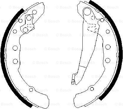 BOSCH 0 986 487 281 - Комплект спирачна челюст vvparts.bg