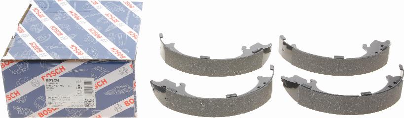 BOSCH 0 986 487 765 - Комплект спирачна челюст, ръчна спирачка vvparts.bg