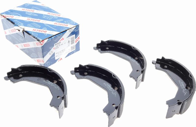 BOSCH 0 986 487 708 - Комплект спирачна челюст, ръчна спирачка vvparts.bg