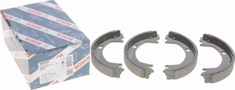 BOSCH 0 986 487 715 - Комплект спирачна челюст, ръчна спирачка vvparts.bg