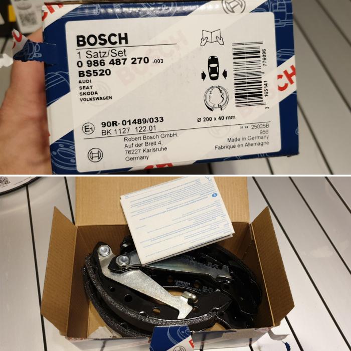 BOSCH 0 986 487 733 - Комплект спирачна челюст vvparts.bg