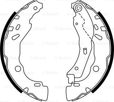 BOSCH 0 986 487 771 - Комплект спирачна челюст vvparts.bg