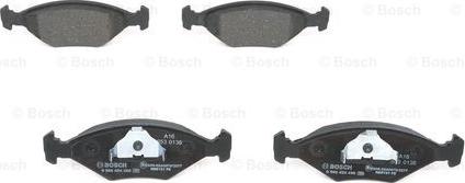 BOSCH 0 986 424 458 - Комплект спирачно феродо, дискови спирачки vvparts.bg