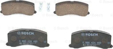 BOSCH 0 986 424 465 - Комплект спирачно феродо, дискови спирачки vvparts.bg