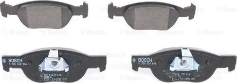 BOSCH 0 986 424 544 - Комплект спирачно феродо, дискови спирачки vvparts.bg