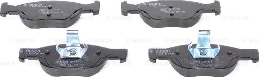 BOSCH 0 986 424 544 - Комплект спирачно феродо, дискови спирачки vvparts.bg