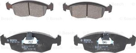 BOSCH 0 986 424 554 - Комплект спирачно феродо, дискови спирачки vvparts.bg