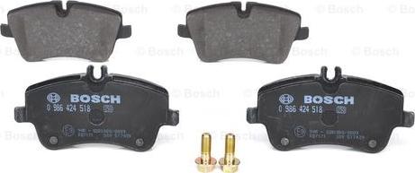 BOSCH 0 986 424 518 - Комплект спирачно феродо, дискови спирачки vvparts.bg