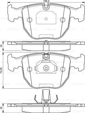 Valeo 604147 - Комплект спирачно феродо, дискови спирачки vvparts.bg