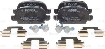 BOSCH 0 986 424 528 - Комплект спирачно феродо, дискови спирачки vvparts.bg