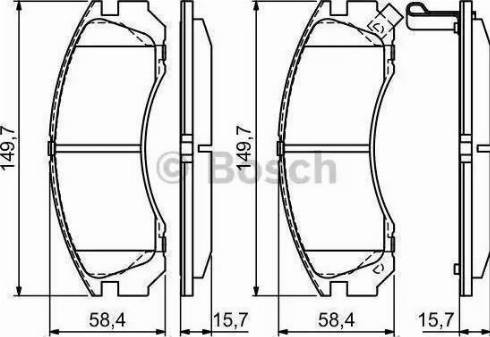 Remsa 354 22 - Комплект спирачно феродо, дискови спирачки vvparts.bg