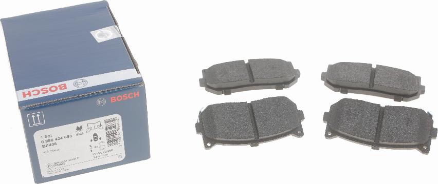 BOSCH 0 986 424 693 - Комплект спирачно феродо, дискови спирачки vvparts.bg