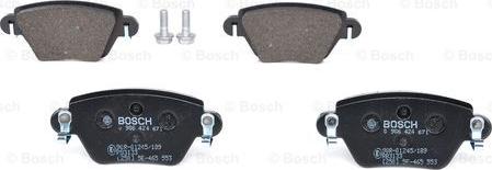 BOSCH 0 986 424 671 - Комплект спирачно феродо, дискови спирачки vvparts.bg