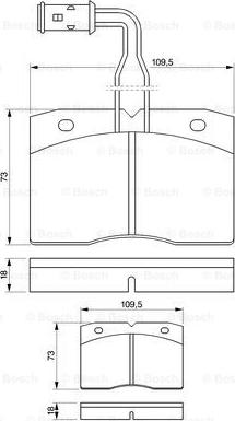 BOSCH 0 986 424 145 - Комплект спирачно феродо, дискови спирачки vvparts.bg