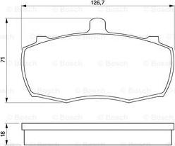 BOSCH 0 986 424 113 - Комплект спирачно феродо, дискови спирачки vvparts.bg