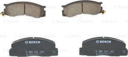 BOSCH 0 986 424 183 - Комплект спирачно феродо, дискови спирачки vvparts.bg