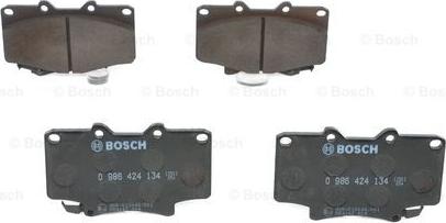 BOSCH 0 986 424 134 - Комплект спирачно феродо, дискови спирачки vvparts.bg