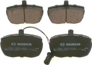 BOSCH 0 986 424 172 - Комплект спирачно феродо, дискови спирачки vvparts.bg