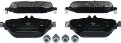 BOSCH 0 986 424 858 - Комплект спирачно феродо, дискови спирачки vvparts.bg