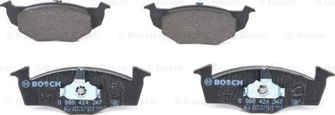 BOSCH 0 986 424 347 - Комплект спирачно феродо, дискови спирачки vvparts.bg